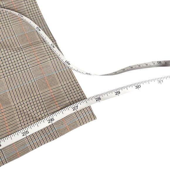 Swing Control Tan Plaid Slim Ankle Pull-On Preppy Golf Pants Women’s Size 6 - Picture 8 of 8